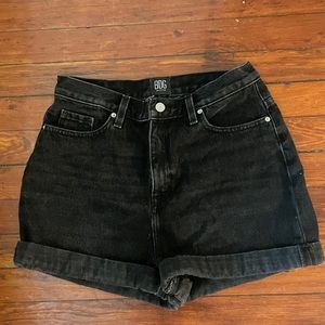 BDG Black Denim Shorts